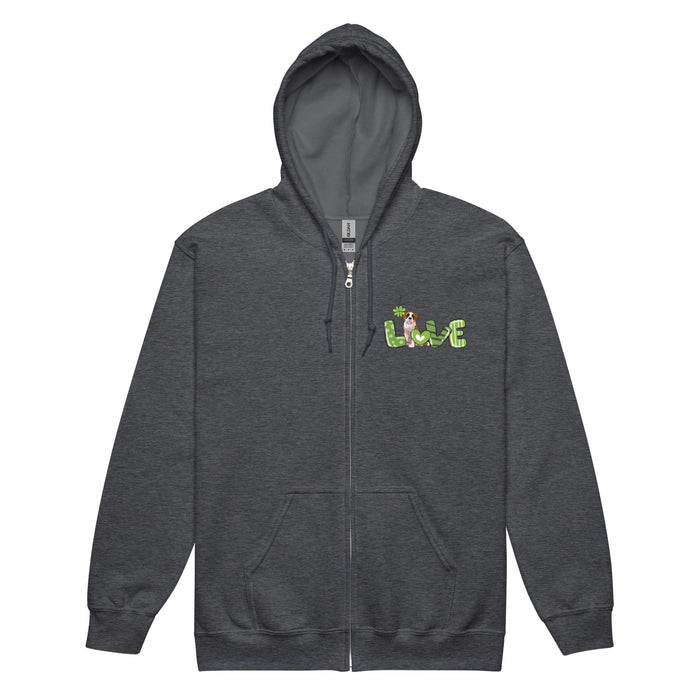 4-Leaf Love Zip Hoodie