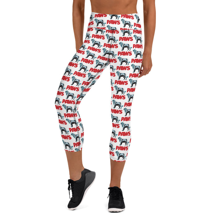 "PAWS" Capri Leggings