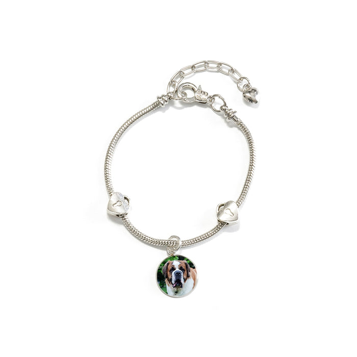Charm Bracelet with Your Dog's Photo